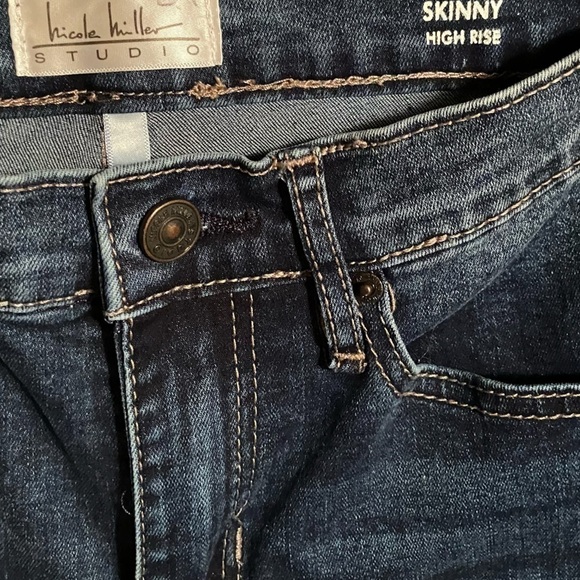 Nicole Miller Studio Jeans For Skinny High Rise Little You. Great Wash. - Picture 6 of 7